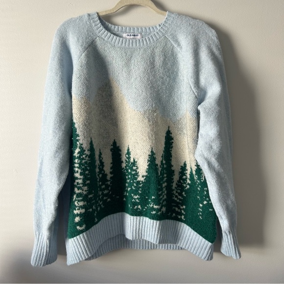 Old Navy cozy knit crew neck wool blend sweater L - Picture 2 of 7